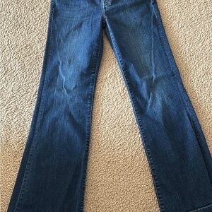 7 For All Mankind Dark Blue Flare Jeans